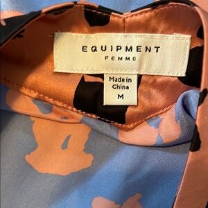 Equipment Black, Blu,e and Pink Slip Dress